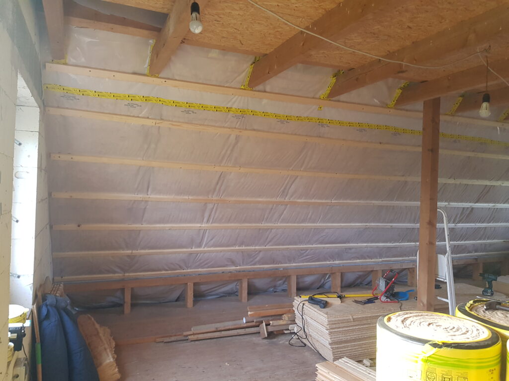 Eigenhandige verbouwing van vakantiewoning Canhusen in februari 2022