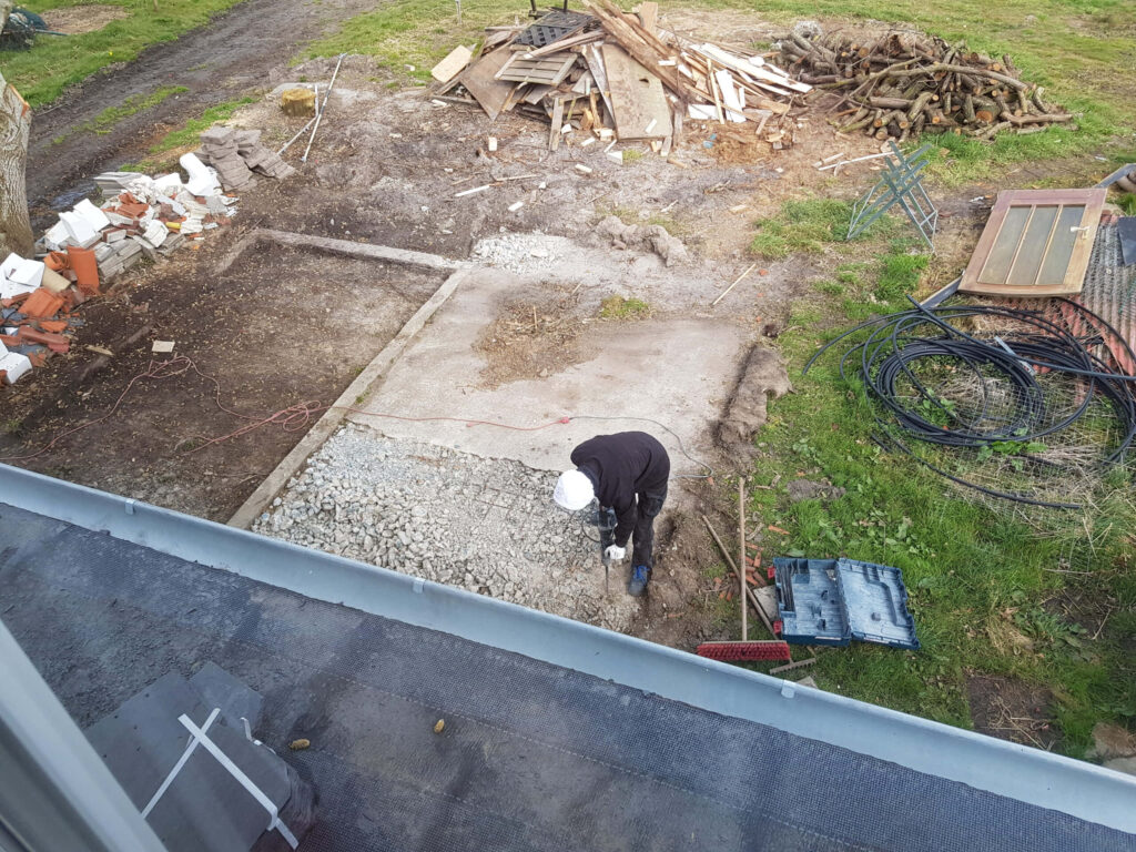 Eigenhandige verbouwing van vakantiewoning Canhusen in april 2022