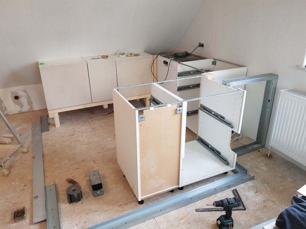Eigenhandige verbouwing van vakantiewoning Canhusen in maart 2023