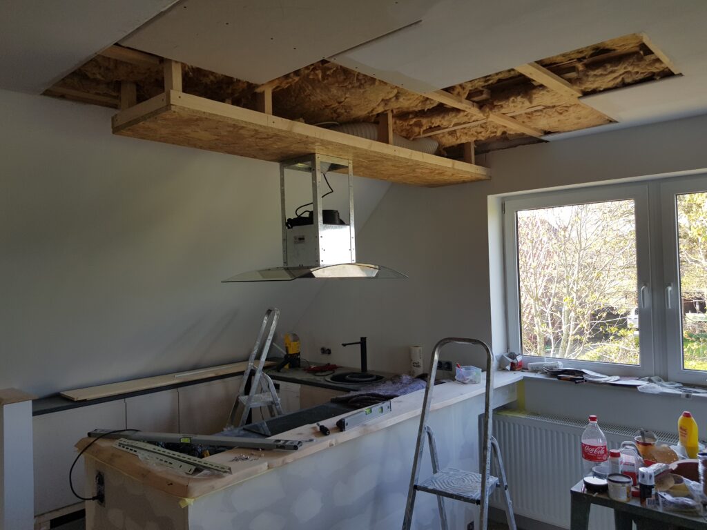 Eigenhandige verbouwing van vakantiewoning Canhusen in april 2023