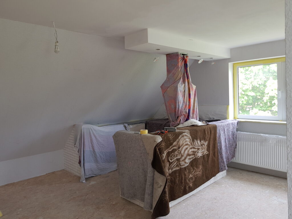 Eigenhandige verbouwing van vakantiewoning Canhusen in mei 2023